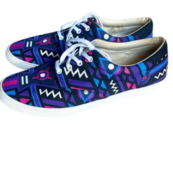 Bucketfeet Cosmos 2 Lace Up Canvas Sneakers Purple/Black - EU 41/US 10 - Picture 4 of 14